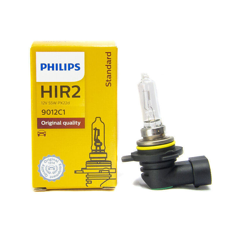 Лампа автомобильная галогенная Philips 9012C1 HIR2 12V 55W PX22d 3100K 1 шт.