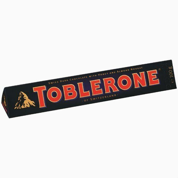Toblerone Dark шоколадный батончик горький 100 гр