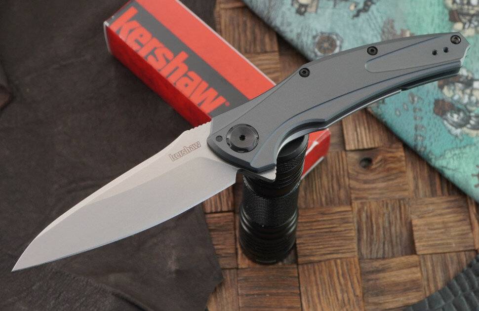 Kershaw K7777 Bareknuckle - нож складной, рукоять 6061-T6, сталь Sandvik 14C28N