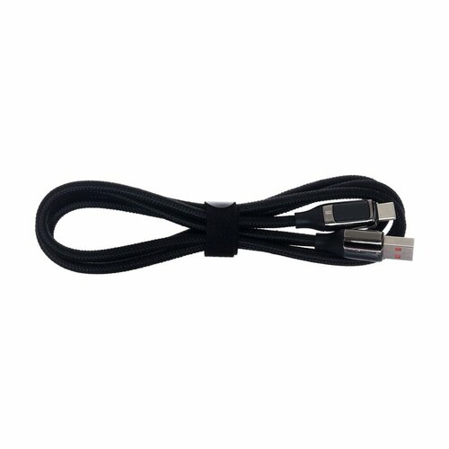 usams typec to usb cable Кабель USAMS US-SJ544 U78, USB-TypeC, 6A,1.2м, дисплей, быстрая зарядка, нейлоновая оплетка