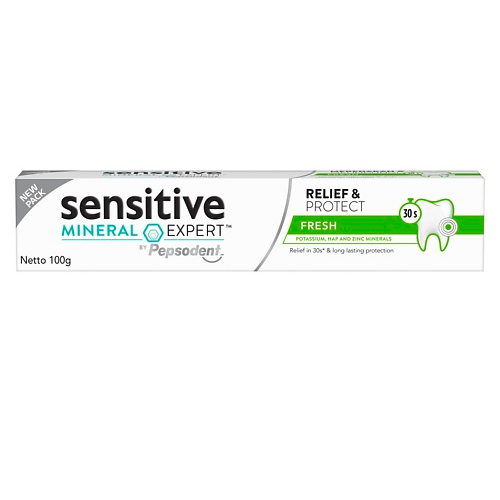 Набор из 3 штук Зубная паста Pepsodent сенситив минерал эксперт свежесть 100гр
