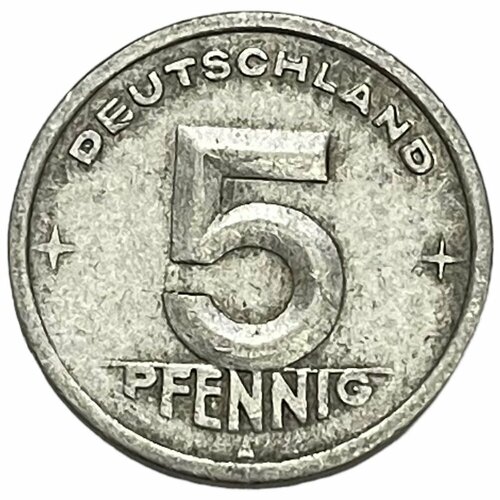 ГДР 5 пфеннигов 1948 г. (A) монета германия гдр 10 пфеннигов 1948