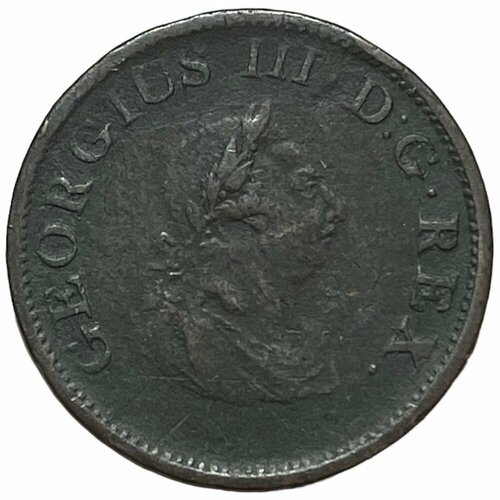 Ирландия 1/2 пенни 1805 г. (Лот №4) клуб нумизмат монета 1 2 пенни острова мэн 1798 года медь георг iii