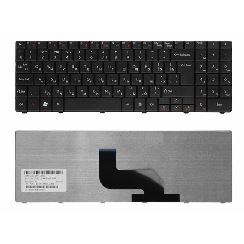 Клавиатура для Gateway NV59 черная клавиатура для ноутбука packard bell mp 07f33su 4424h черная