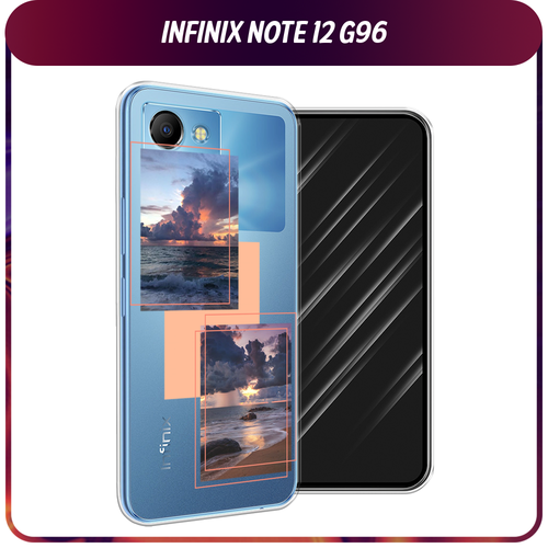 Силиконовый чехол на Infinix Note 12 G96 / Инфиникс Ноут 12 G96 Sky collage, прозрачный силиконовый чехол на infinix note 12 g96 инфиникс ноут 12 g96 главное фыр фыр