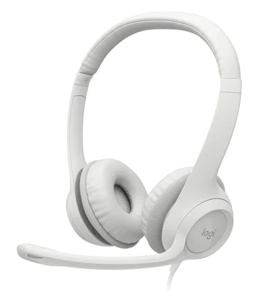 Logitech Headset H390 USB white игровая гарнитура