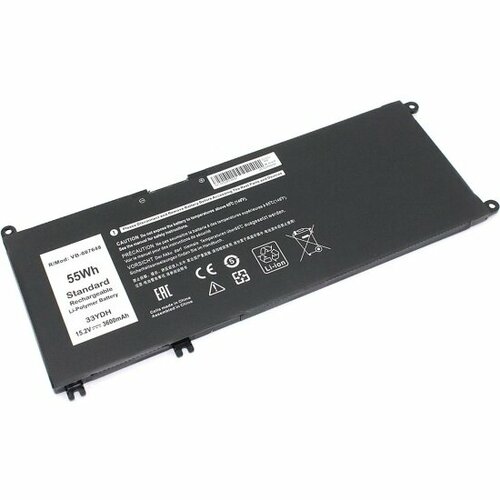 Аккумуляторная батарея Amperin для Dell Inspiron 13 7353 (33YDH) 15.2V 3600mAh OEM 087648 аккумуляторная батарея для ноутбука dell inspiron 13 7353 33ydh 15 2v 3600mah oem