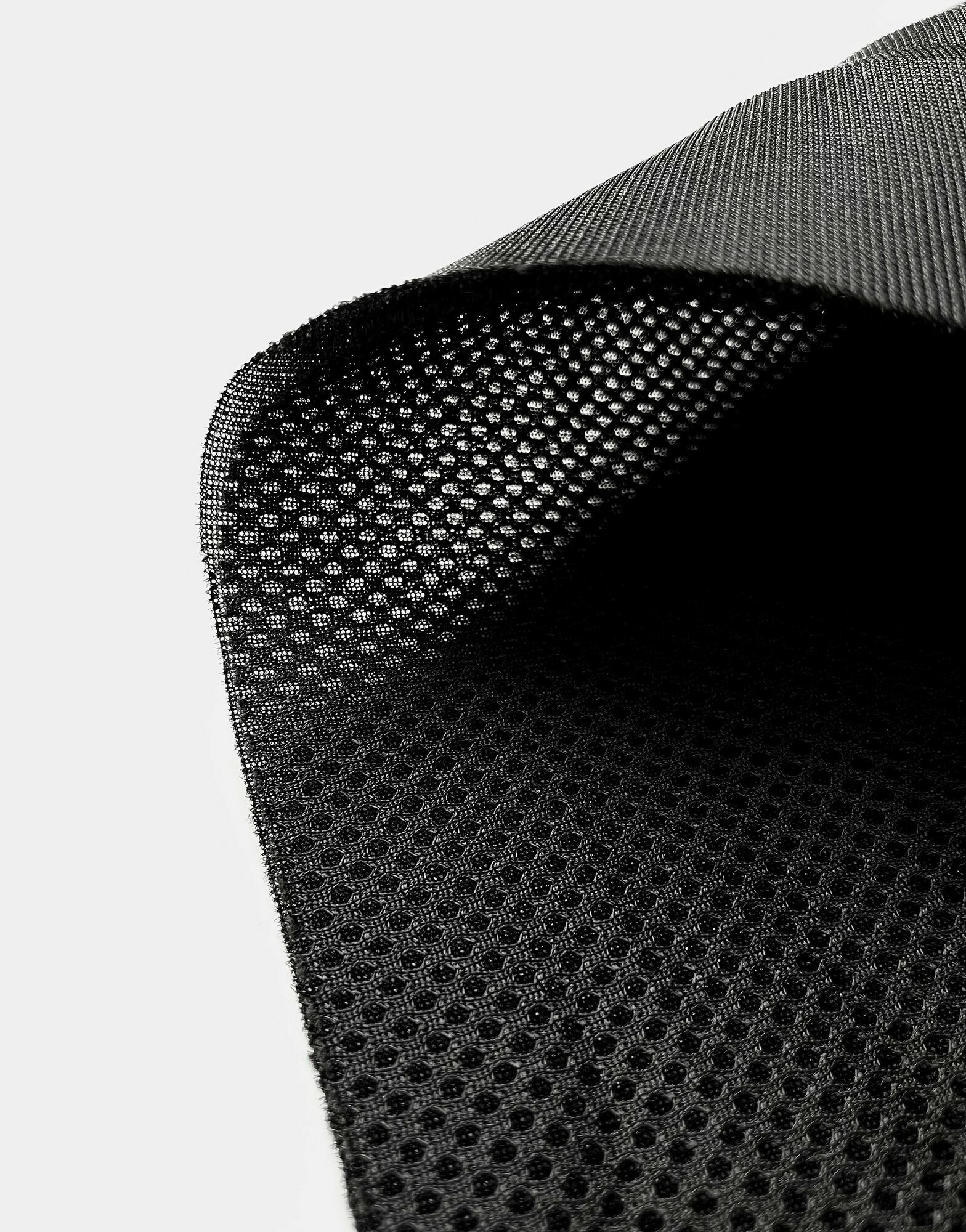 Сетка 3D трехслойная черная Air mesh / 0.5 п. м. / 260 г/м