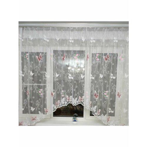 Тюль короткое арка для кухни