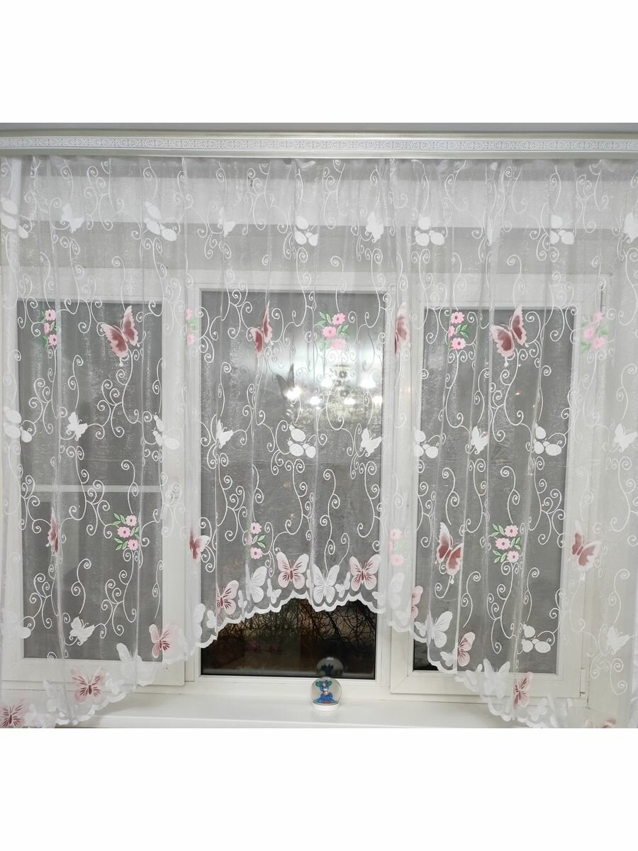 фото Тюль короткое арка для кухни