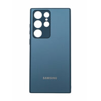 Чехол накладка Glass Case для Samsung S23 Ultra Синий (blue)