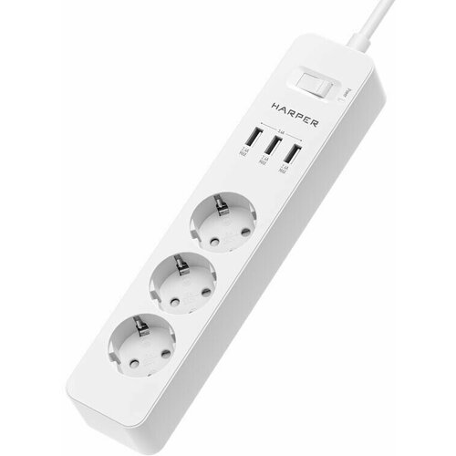 Сетевой фильтр Harper UCH-325 White 7132₽