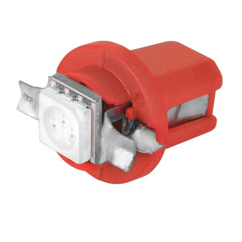 фото Лампа подсветки светодиодная T4W 12V "SKYWAY" (1 SMD диодов 1-контактная, конус, красная)