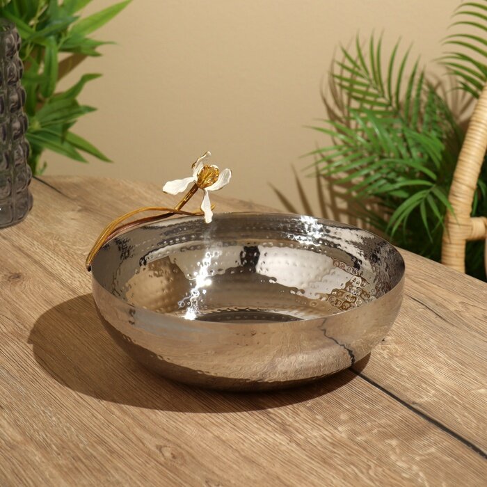 фото Ваза "Альстро" 27х26х14 см, нерж. сталь