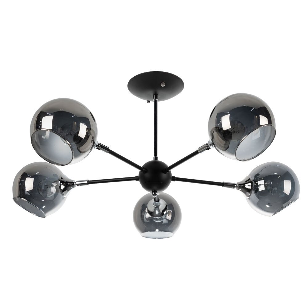 Люстра на штанге Arte lamp Lagos с поддержкой Маруся A2708PL-5BK-М - фото №6