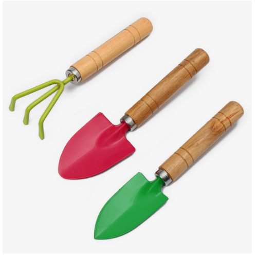 Набор садового инструмента, 3 предмета: рыхлитель, совок, грабли, длина 20 см, цвет микс, Greengo набор садового инструмента 3 предмета рыхлитель совок грабли длина 20 см цвет микс greengo
