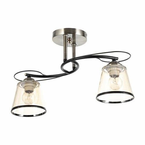 Люстра Каэль 2хЕ27 40Вт черно-бронзовый 40х28 см 3783₽