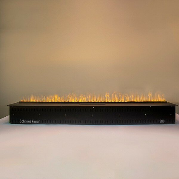 Электрокамин Schones Feuer 3D FireLine 1500 BASE (для дома) + одно прозрачное стекло