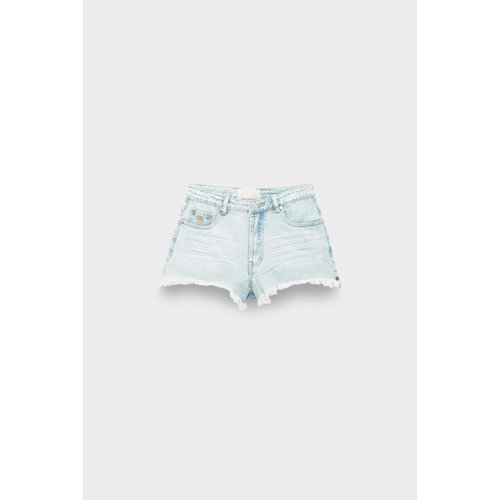 Шорты One Teaspoon florence bonitas high waist denim short, размер 25, голубой