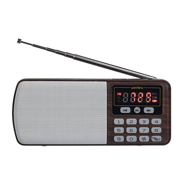 Аудиосистема портативная Perfeo Егерь i120-BK (FM, MP3), 3Вт