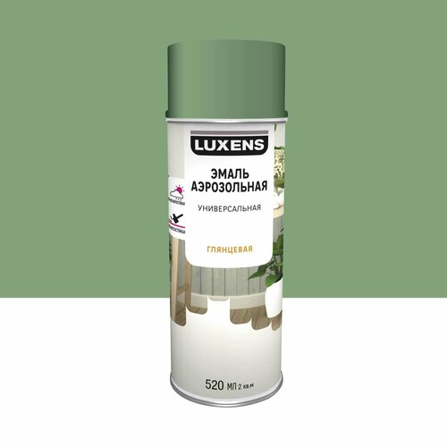Эмаль аэрозольная декоративная Luxens глянцевая цвет бледно-зеленый 520 мл эмаль аэрозольная декоративная luxens глянцевая цвет шоколадно коричневый 520 мл