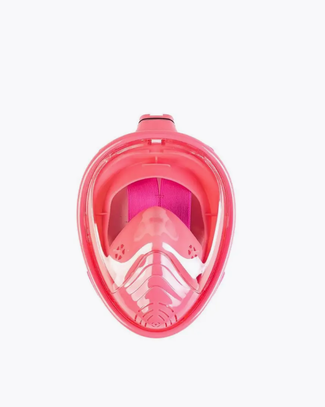 Детская подводная маска розовая для снорклинга с креплением для экшн-камеры\Полнолицевая маска для сноклинга XS