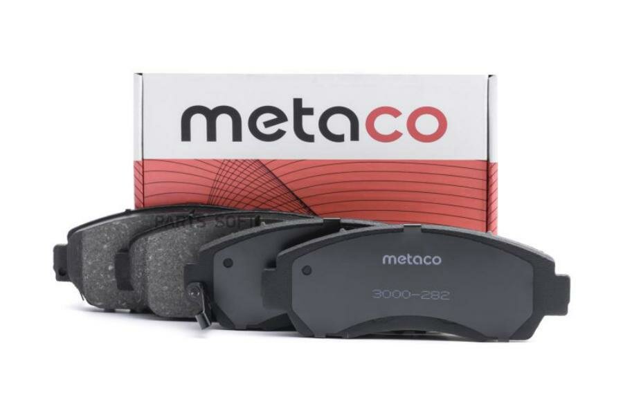 METACO 3000-282 Колодки тормозные передние к-кт