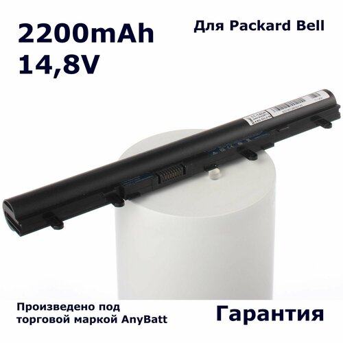 Аккумулятор AnyBatt 2200mAh, для EasyNote TE69KB TE69HW TE69CX TE69BM TE69 TE69CX-21174G50Mnsk TE69HW-35564G50Mnsk TE69BM-28202G32Mnsk черный