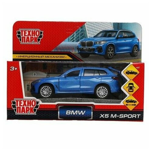 Машина металл. X5 M-Sport синий (12см) откр. дв, багаж, в/к X5-12-BU