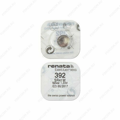 Батарейка RENATA SR41W 392 (0%Hg)