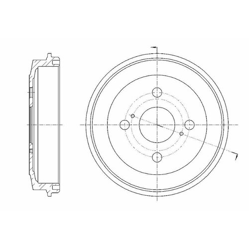 Барабан тормозной GD06675 gbrake 1шт