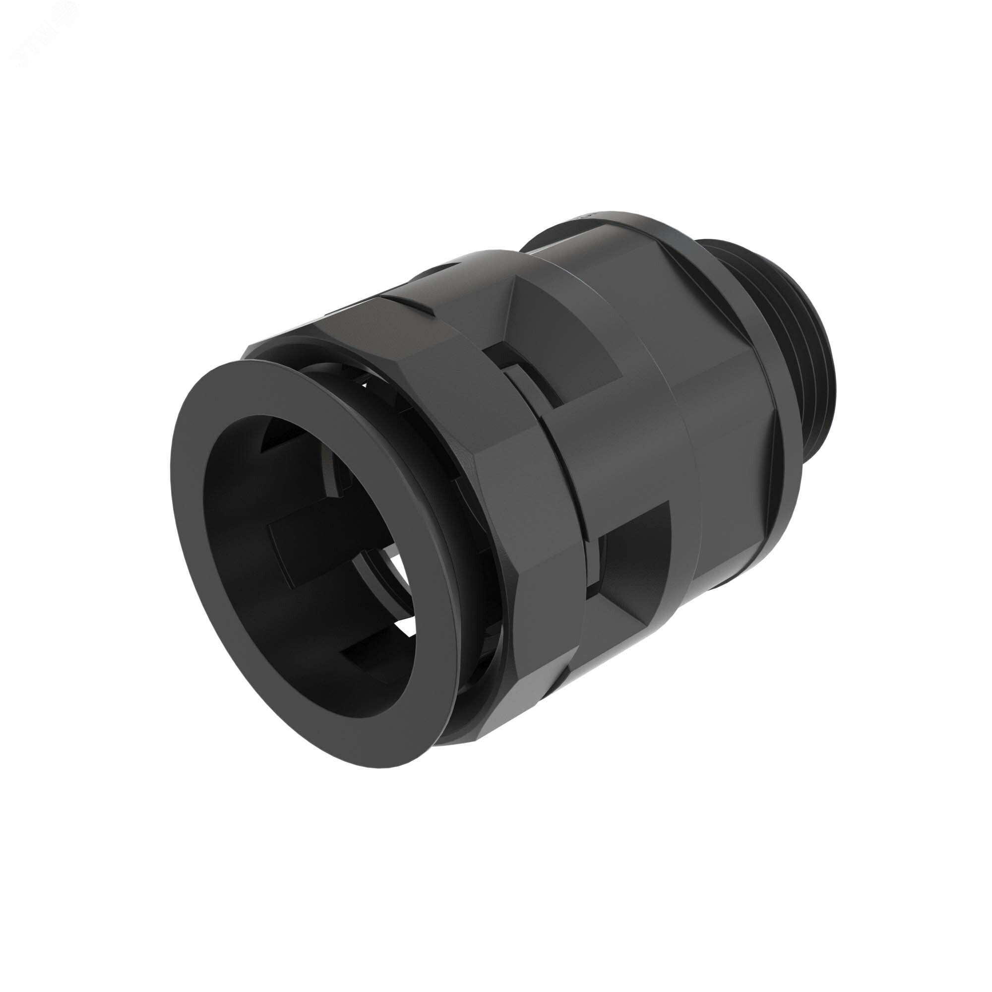 PAM17M20N Муфта труба-коробка DN 17 мм, M20х1,5, полиамид, цвет чёрный DKC ДКС - фото №3