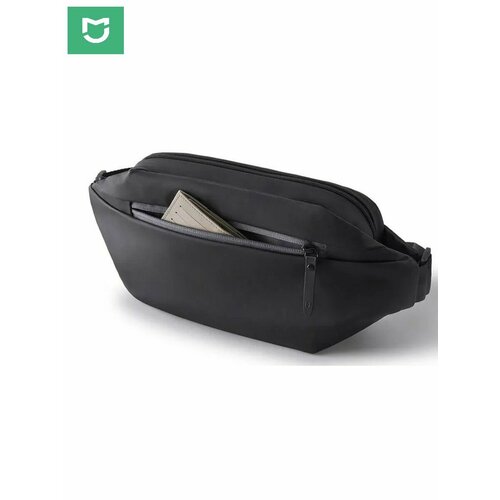 Сумка кросс-боди Xiaomi Mijia Multifunctional Sports And Leisure Chest Bag, черный сумка поясная xiaomi xiaomi sports chest bag m1100214 фактура гладкая черный