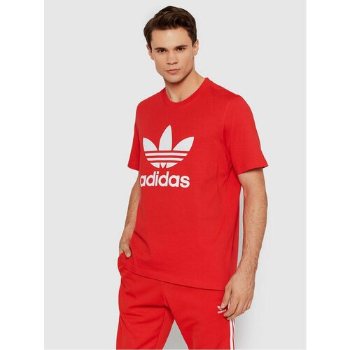 Футболка adidas, размер M [INT], красный футболка adidas originals adicolor classics trefoil red красный