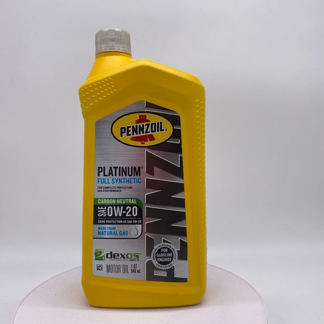 фото Синтетическое моторное масло PENNZOIL PLATINUM Full Synthetic 0W-20 DEXOS1 Gen2 (946 мл)