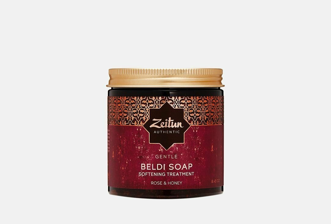 Мыло бельди для лица и тела ZEITUN Beldi soap with Honey and Damascus rose for dry skin