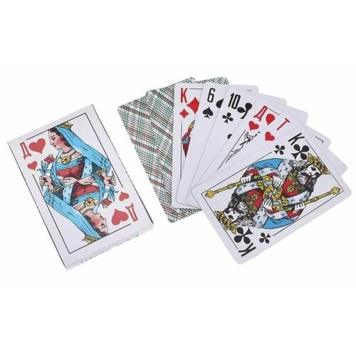 Карты игральные бумажные Дама, 36 шт, 8.7х5.7 см карты игральные колода 36 шт