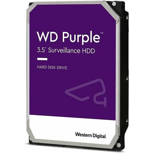 Жесткий диск Western Digital 4TB 5400rpm Purple (WD43PURZ) {Serial ATA III, 256Mb, 3.5} 10tb wd purple pro wd101purp serial ata iii 7200 rpm 256mb 3 5