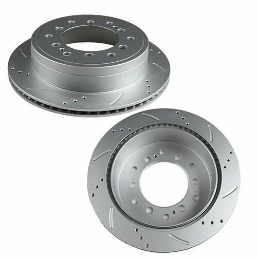 Диск тормозной, перфорированный, вентилируемый, задний, левый Seiken для Toyota 4Runner FJ Cruiser Fortuner Land Cruiser Prado оем 42431-60311