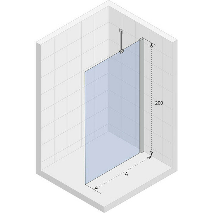 Riho Novik Z400 walk-in 90х90 прозрачная, хром (G003030120)