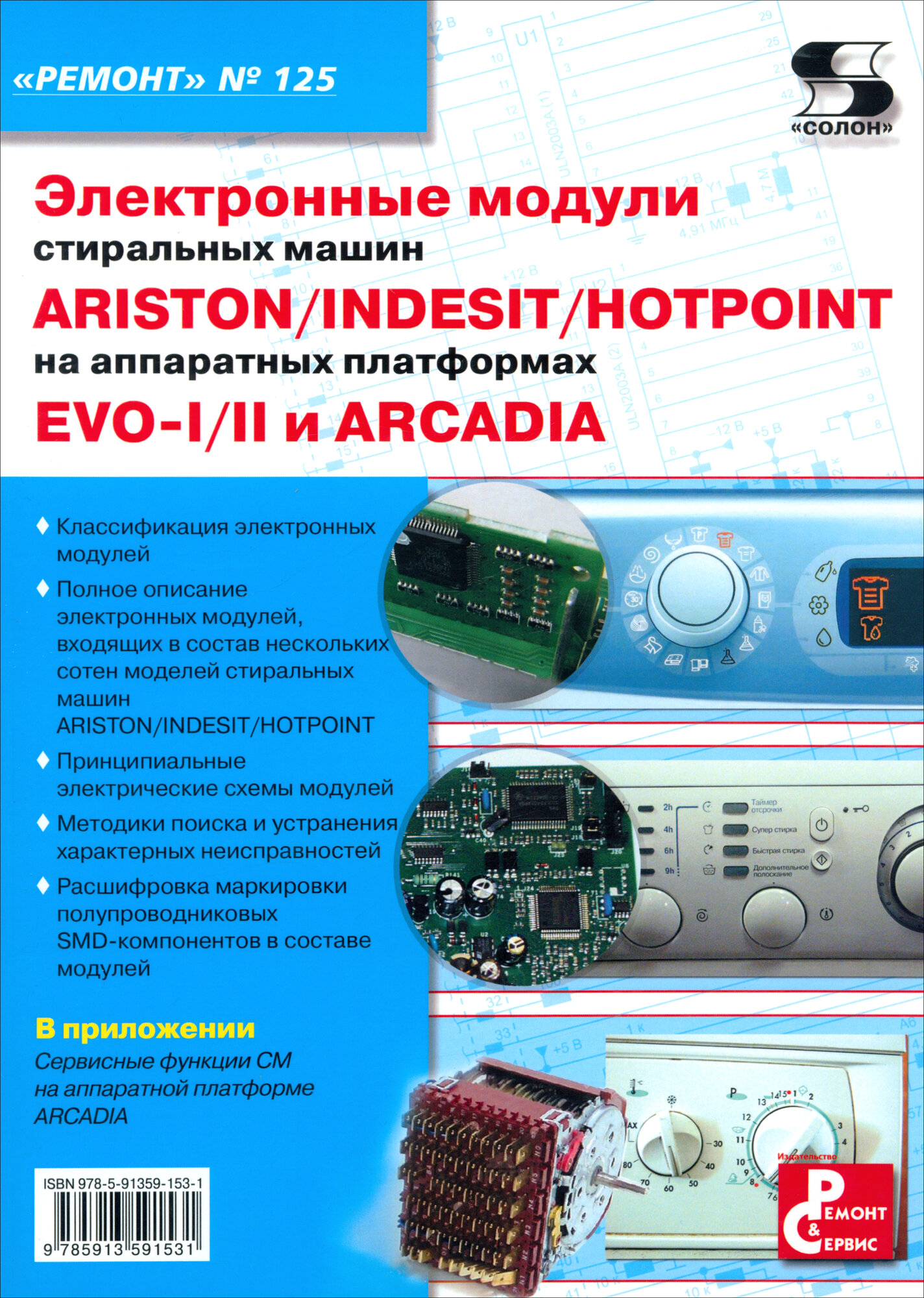 Электронные модули стиральных машин INDESIT/ARISTON/HOTPOINT на аппаратных платформах EVO-I/II - фото №3