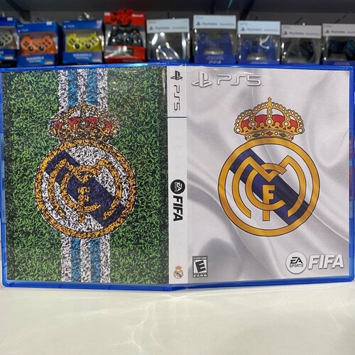 Эксклюзивная обложка PS5 для FIFA Real Madrid №1 обложка real madrid для автодокументов чёрная
