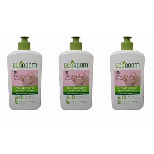 ECOROOM Средство для мытья посуды Детское 500 мл 3 шт 1177₽