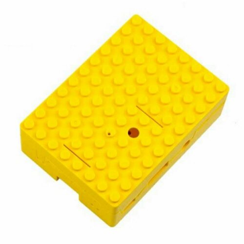 RA185 Корпус ACD Yellow ABS Plastic Building Block case for Raspberry Pi 3 B (CBPIBLOX-YEL) (494408) ra187 корпус acd black abs plastic case w gpio port hole and fan holes for raspberry pi 3 b rasp1788 494446