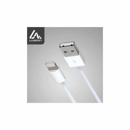 Кабель для зарядки Lightning - USB Luazon, цвет белый, 1А, 0.9м, 1 шт кабель belkin mixit usb apple lightning f8j148bt04 1 2 м 1 шт белый