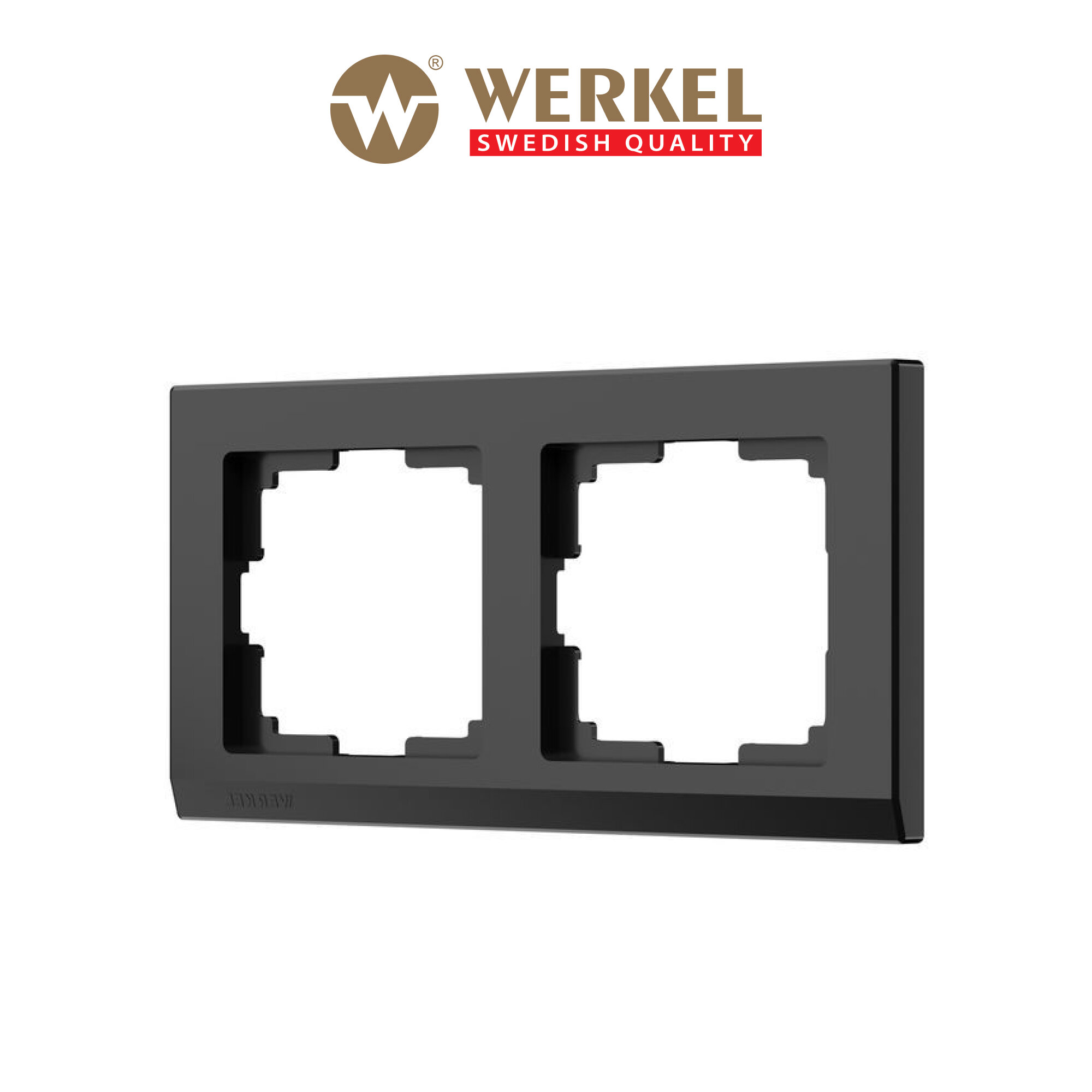 Рамка из пластика на 2 поста Werkel Stark W0021808 черный