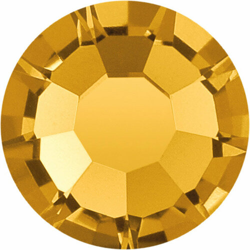 Стразы клеевые PRECIOSA 3,9 мм, стекло, 144 шт, желтые, 10070 (438-11-615 i)