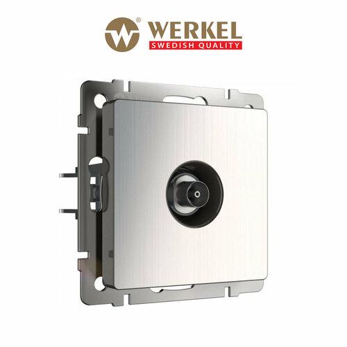 ТВ-розетка оконечная Werkel W1183002 глянцевый никель IP20