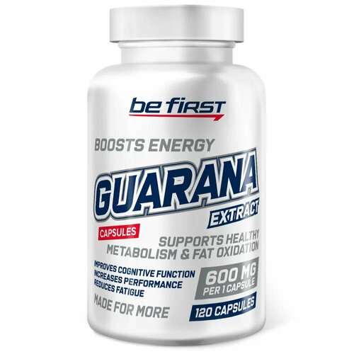 Be First Guarana extract 120 capsules be first guarana liquid 1500 amp 1шт малина