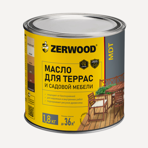 Изображение товара Масло для террас ZERWOOD MDT, палисандр - 1,8 кг.